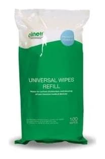 Clinell Universal Wipes — Tub Refill of 100