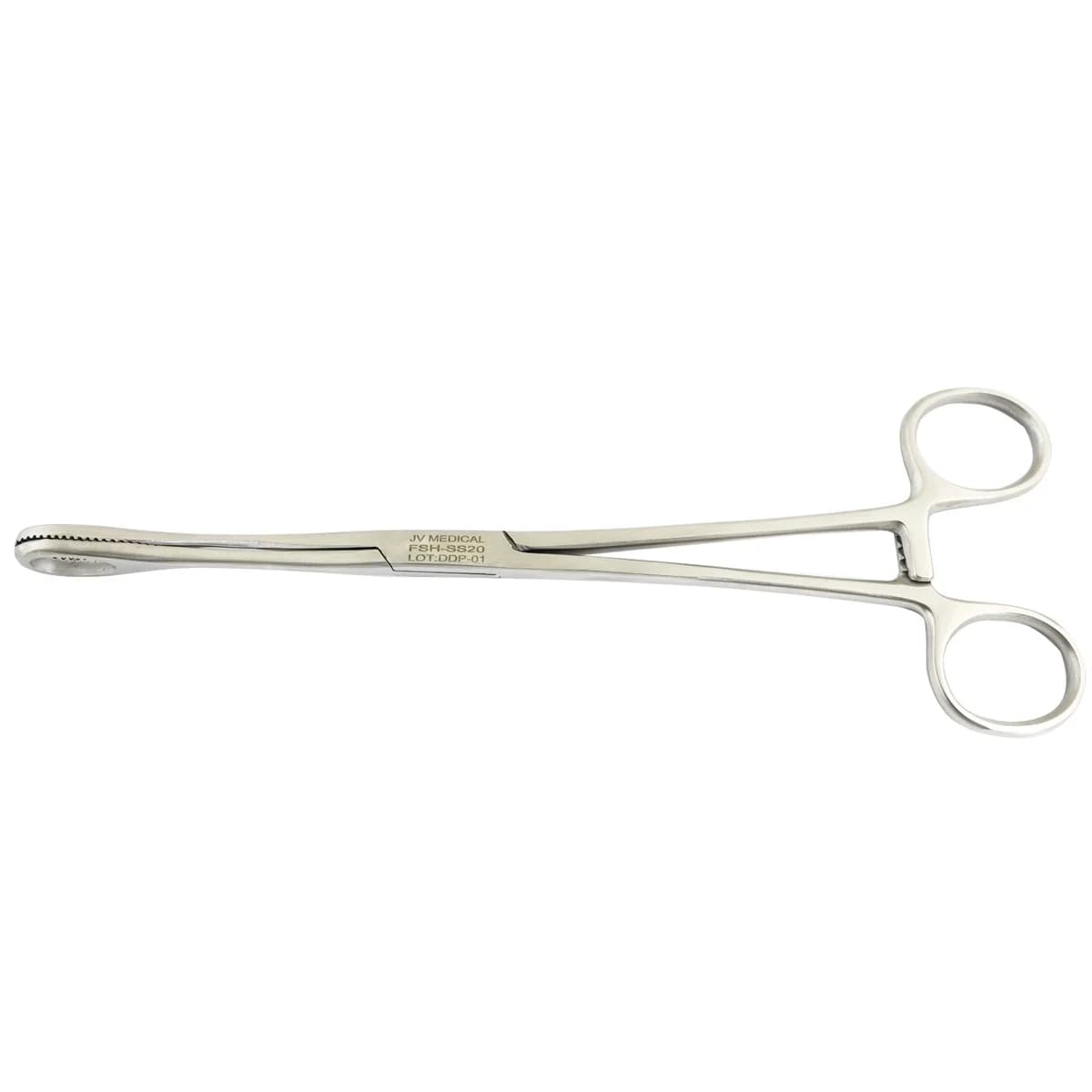 Foerster Sponge Forceps — Straight, Serrated 20cm — Stainless Steel | JV Medical