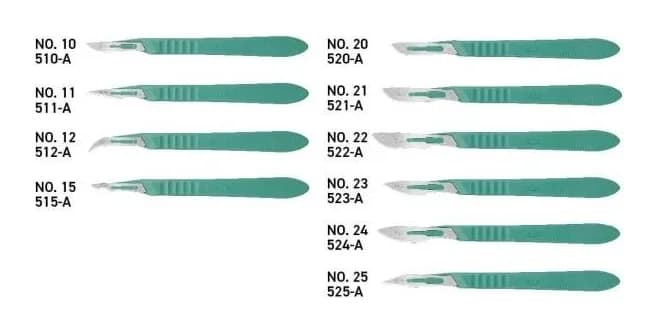 KAI Disposable Scalpels — No. 11 (Box of 20)