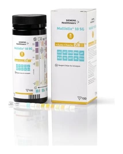 Siemens Multistix 10 SG Urinalysis Reagent Strips — Bottle of 100
