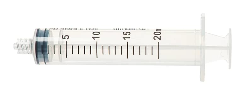 M Devices Luer Lock Syringe — 20 mL (Box of 100)